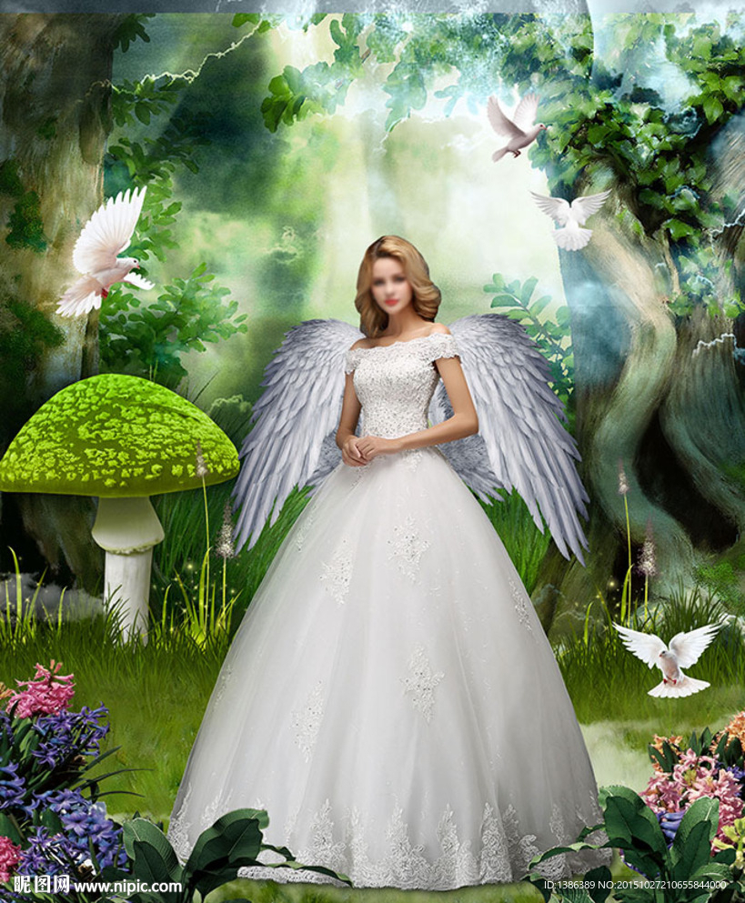 梦幻仙境婚纱写真背景