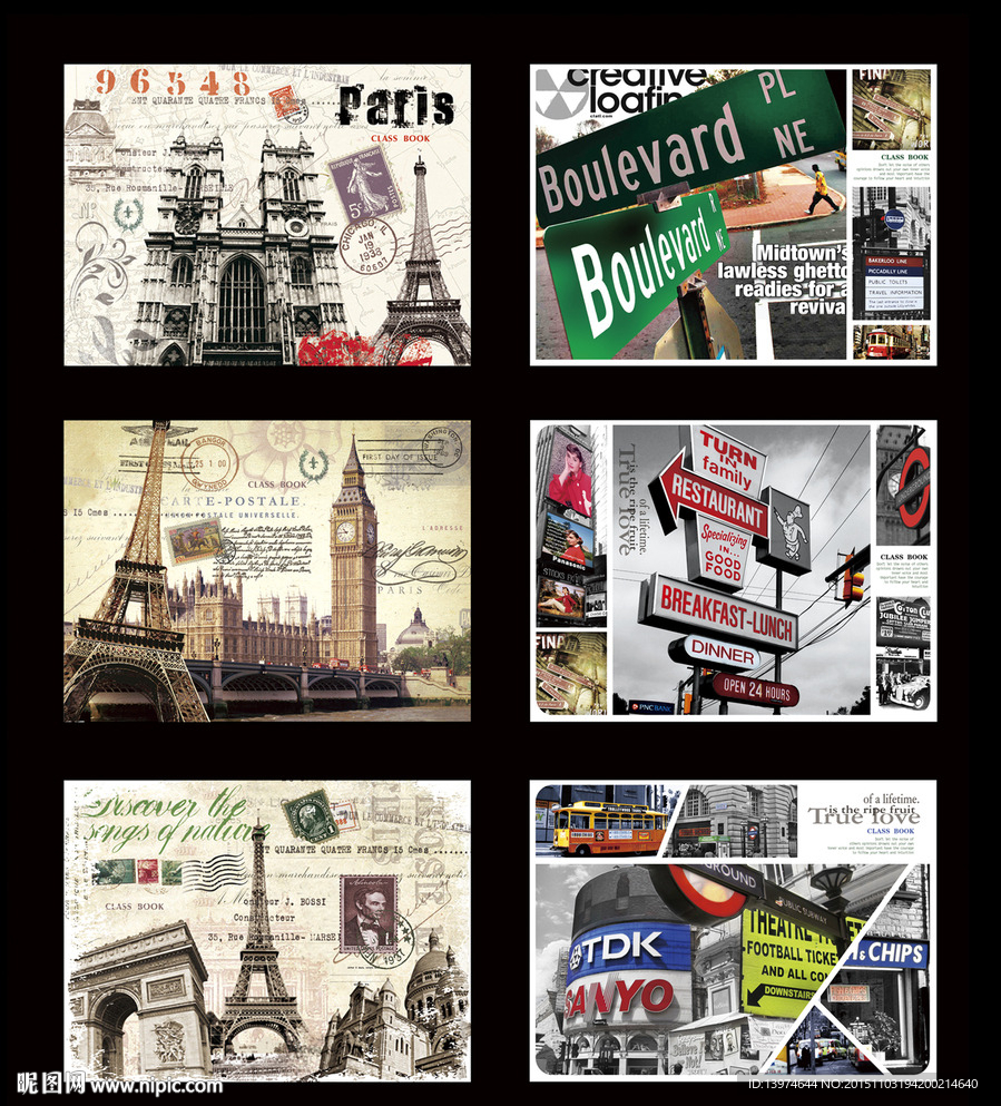 本本封面 本本设计 欧洲复古