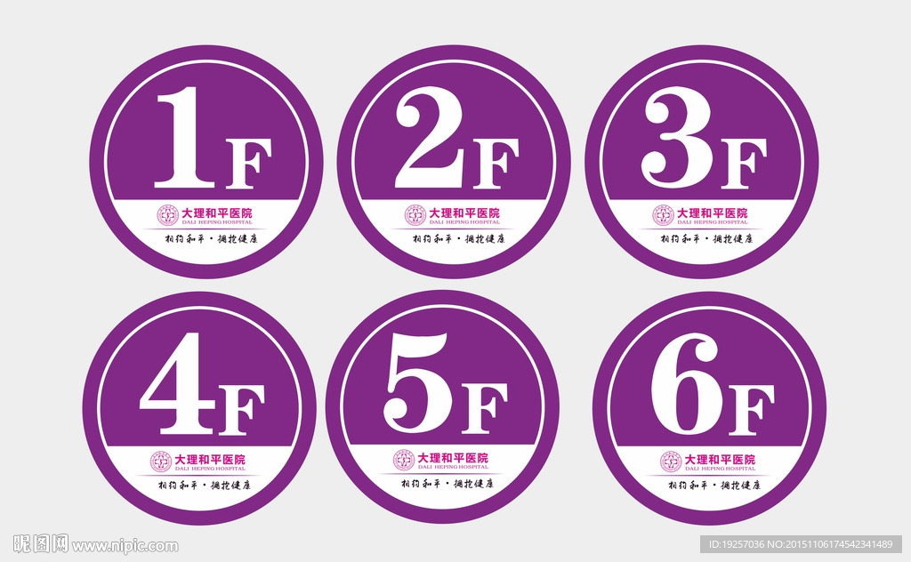 医院楼层指示牌