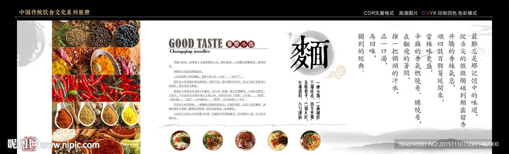 重庆小面文化墙