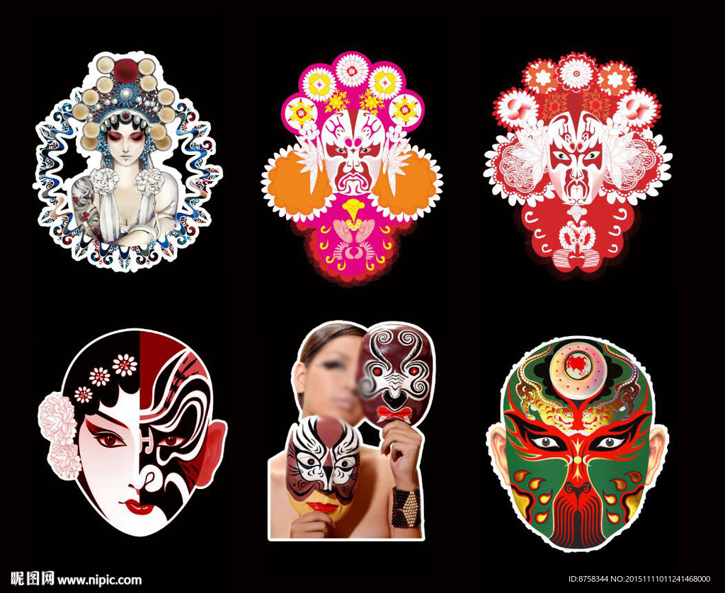 京剧 脸谱中国风