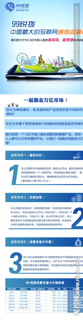 网络电话招商宣传海报