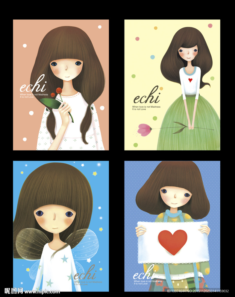 可爱韩国女孩本子