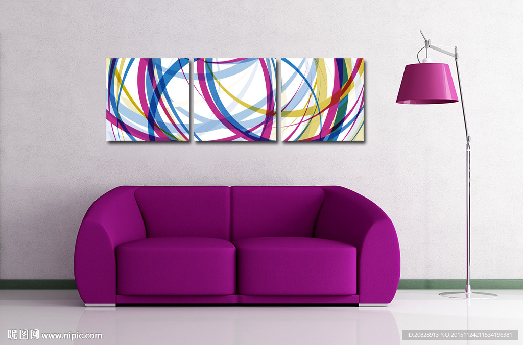 抽象凌乱背景无框画