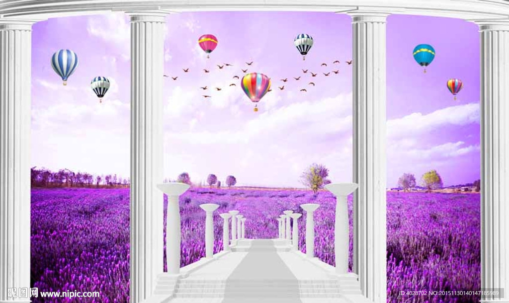 梦幻薰衣草花海