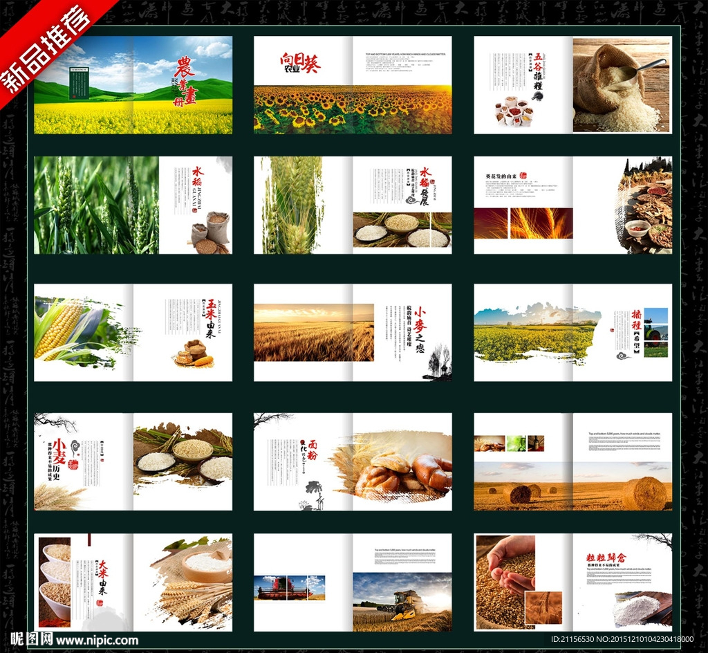 农业画册模版设计