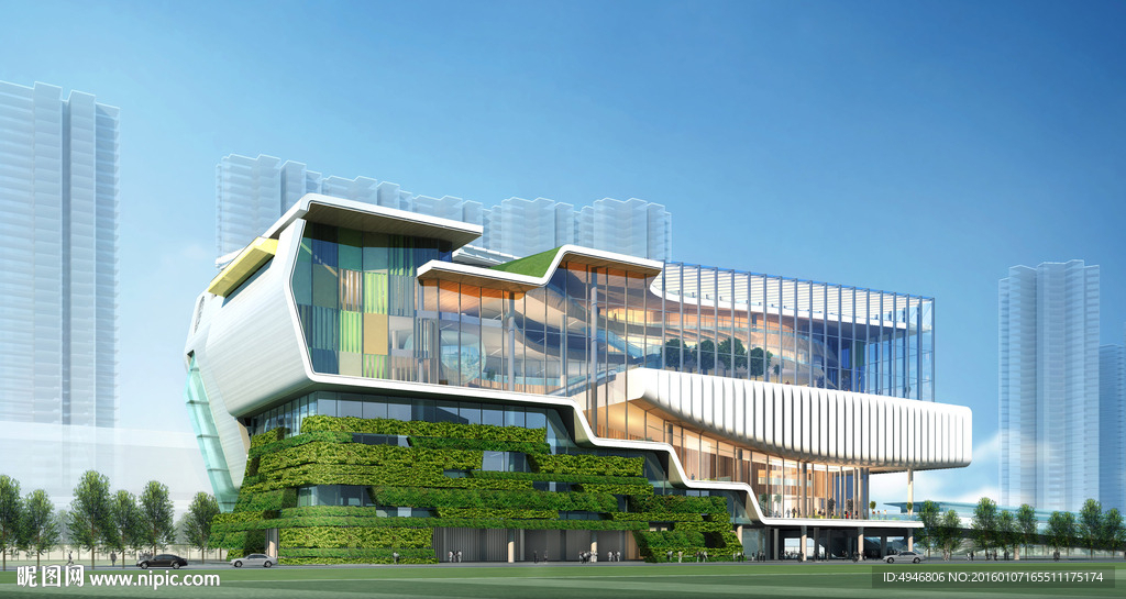 购物中心人视效果图