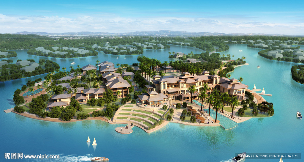 悦泉湾畔鸟瞰效果图哦