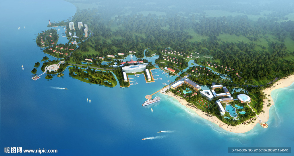 湛江碳世界鸟瞰效果图