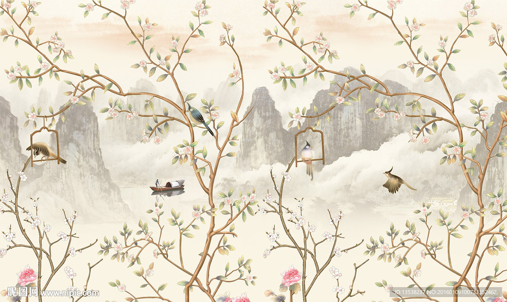 高清工笔花鸟图