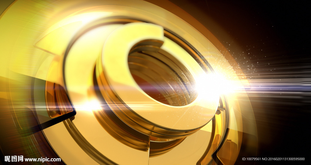 黄金圆环背景