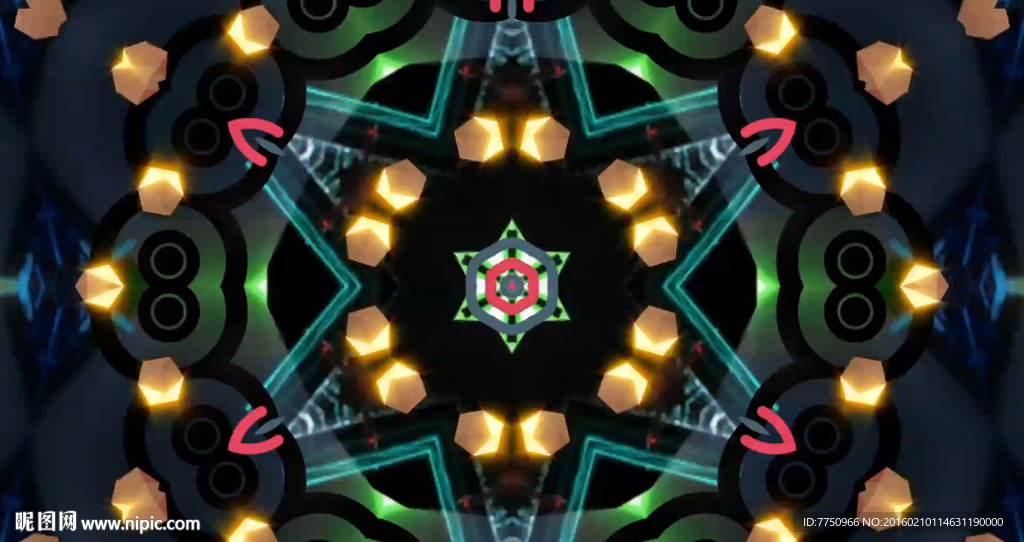 超赞夜店极品动感led背景