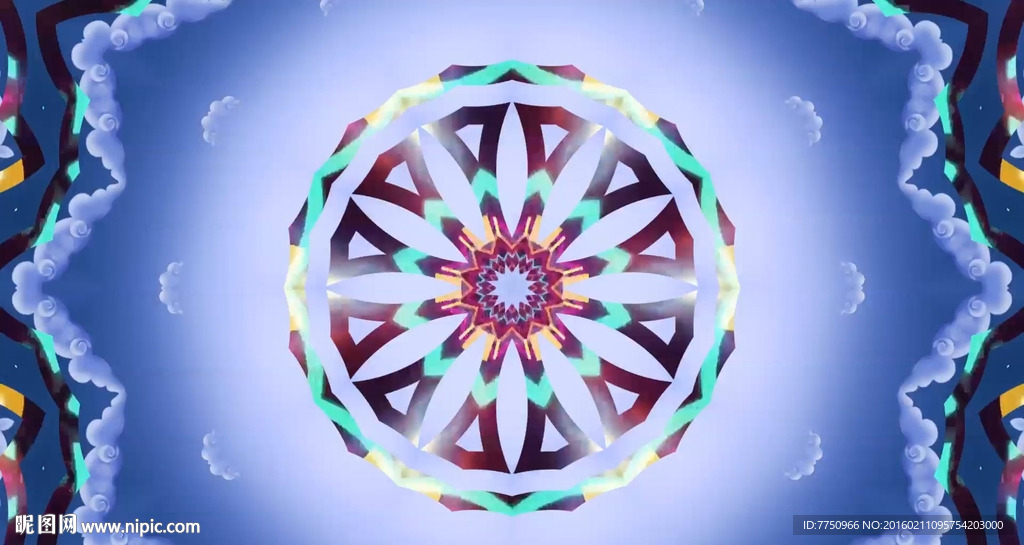 超赞极品万花筒形状氛围vj