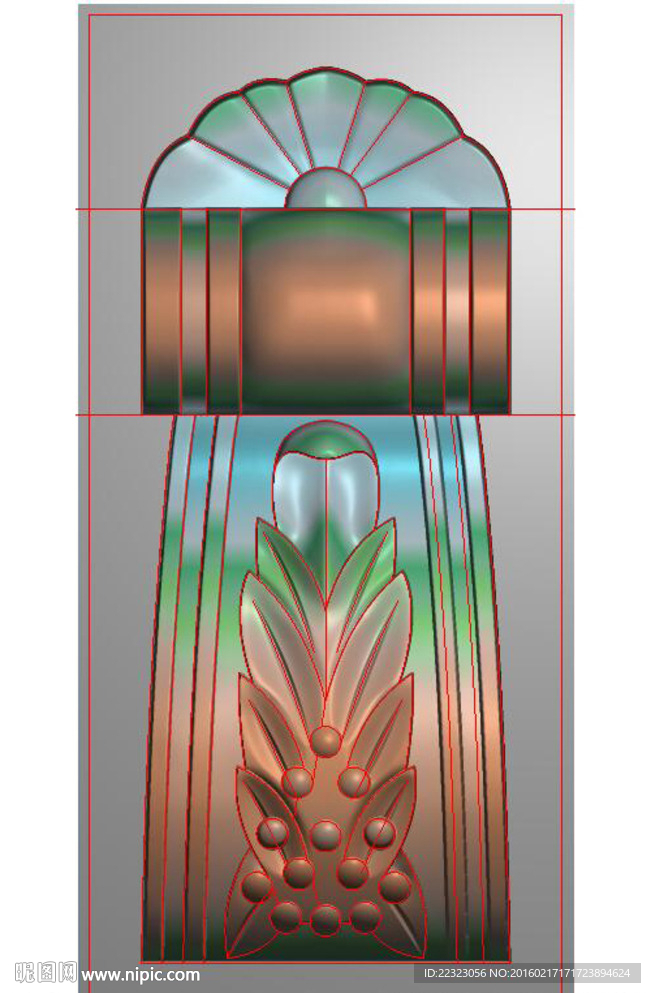 欧式洋花门花柱头罗马柱精雕灰度