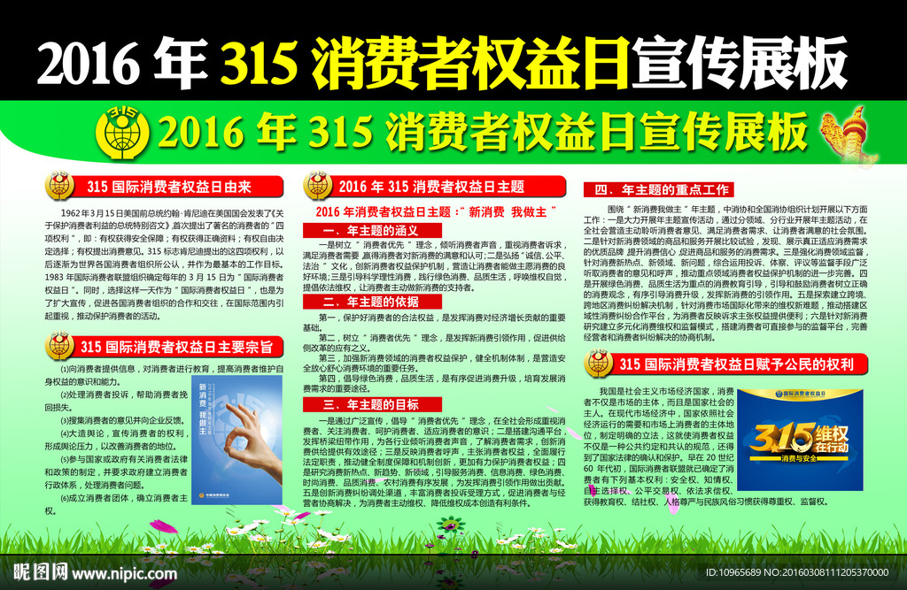 2016年315权益日宣传展板