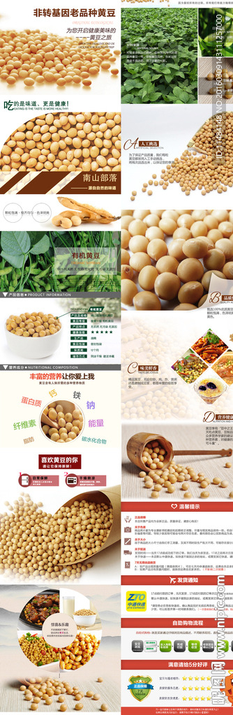 黄豆 大豆  详情页