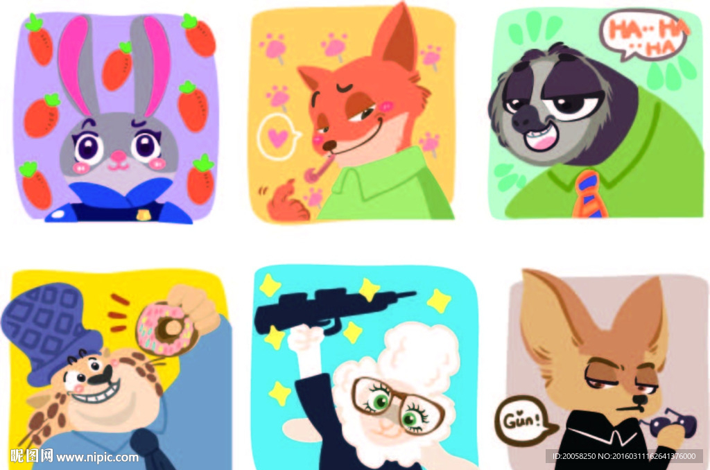 卡通疯狂动物城