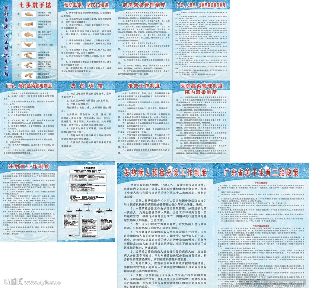 卫生院各科室制度