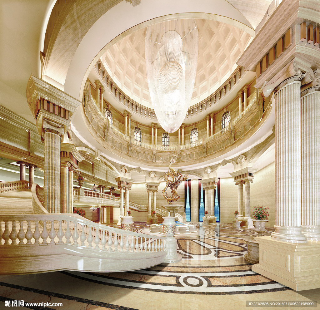 大堂 欧式 效果图 陶瓷 样板