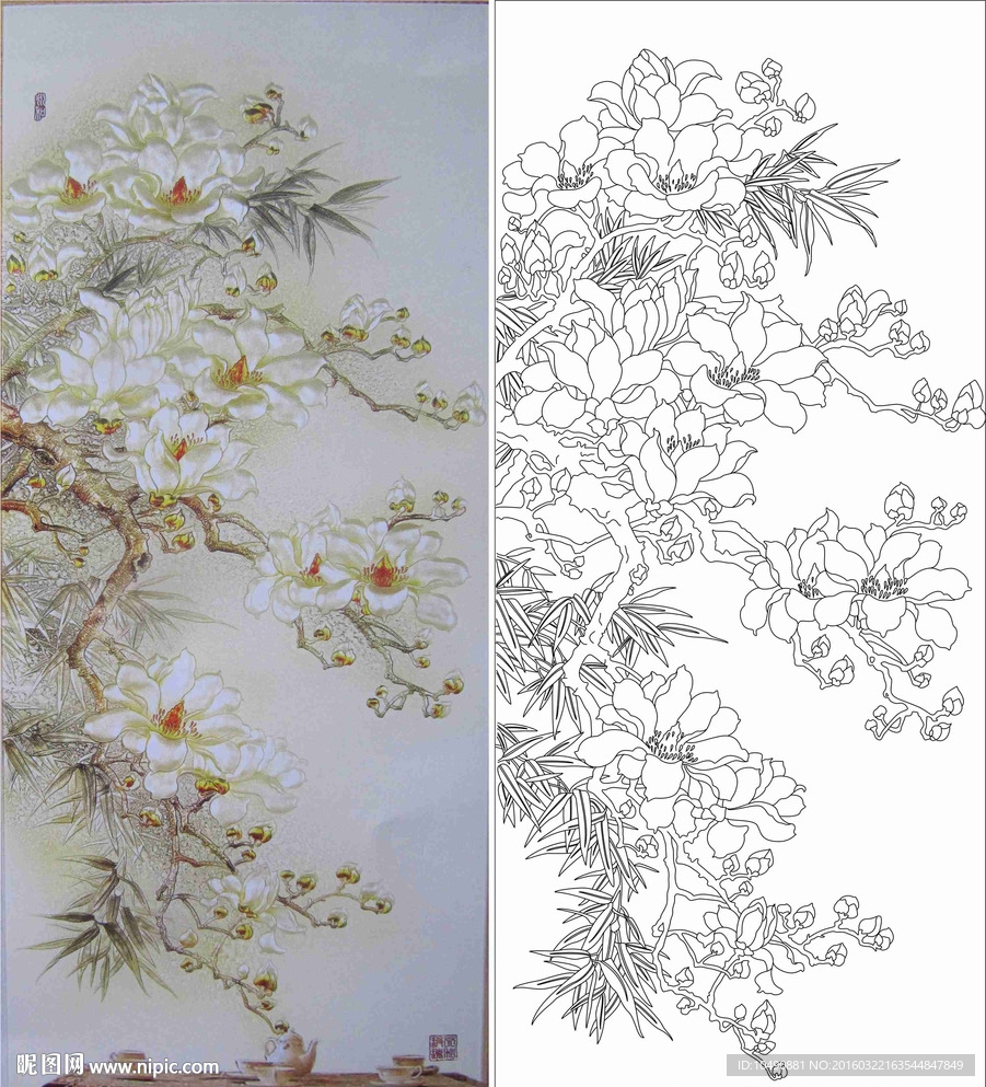 艺术玻璃 隔断 背景墙 矢量图