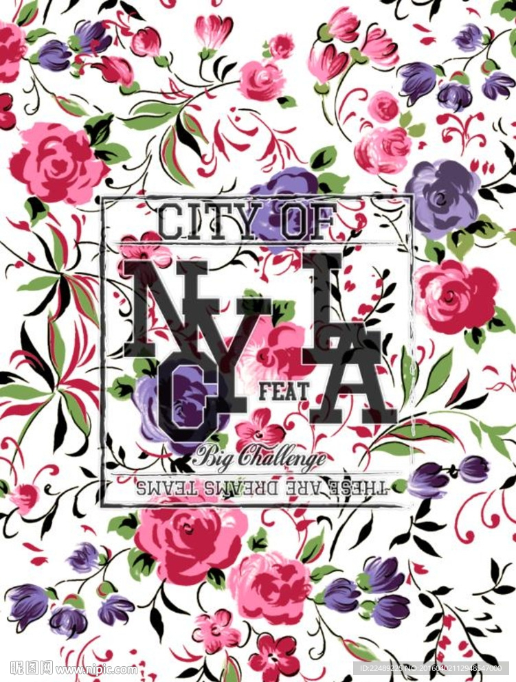 潮流印花（内含高清分层图）