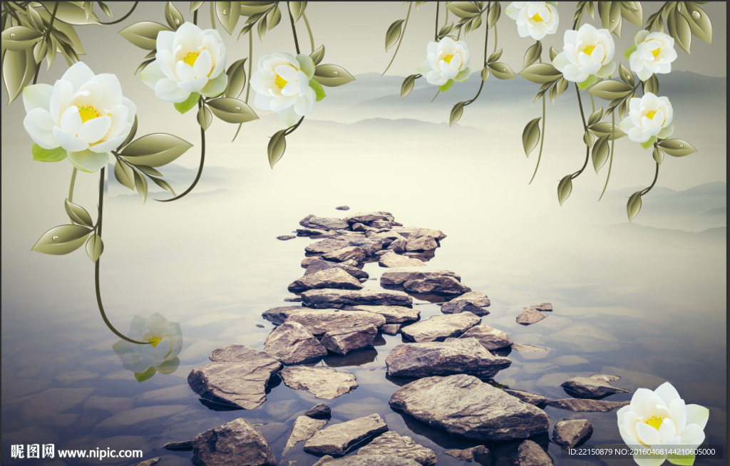 3d石头意境图片