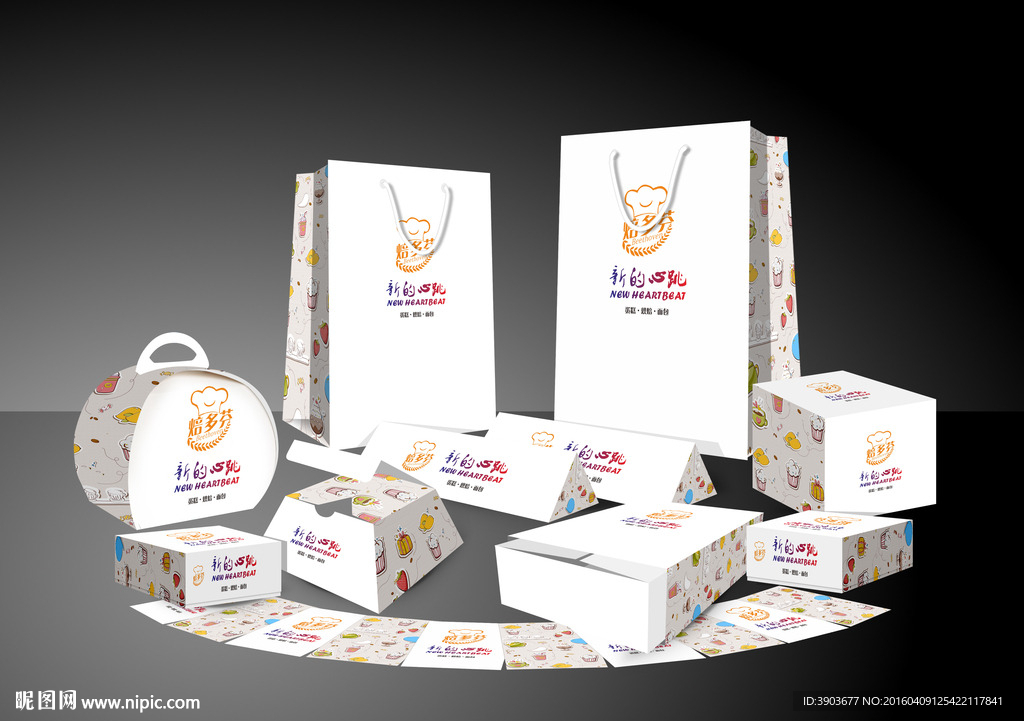 焙多芬面包 展开图 效果图