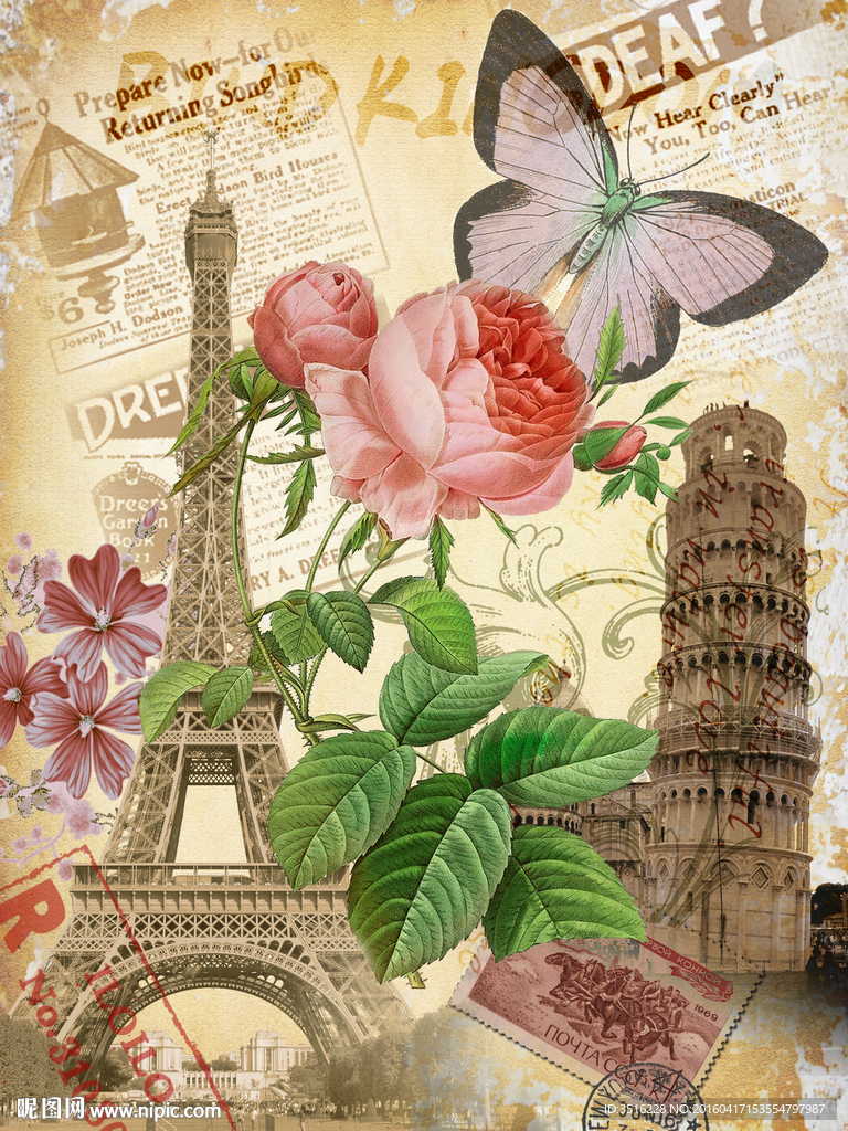 欧式复古装饰画