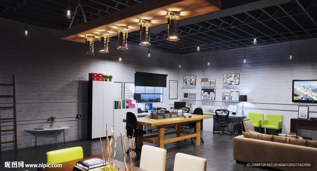 办公室 工作室 会议室  动画