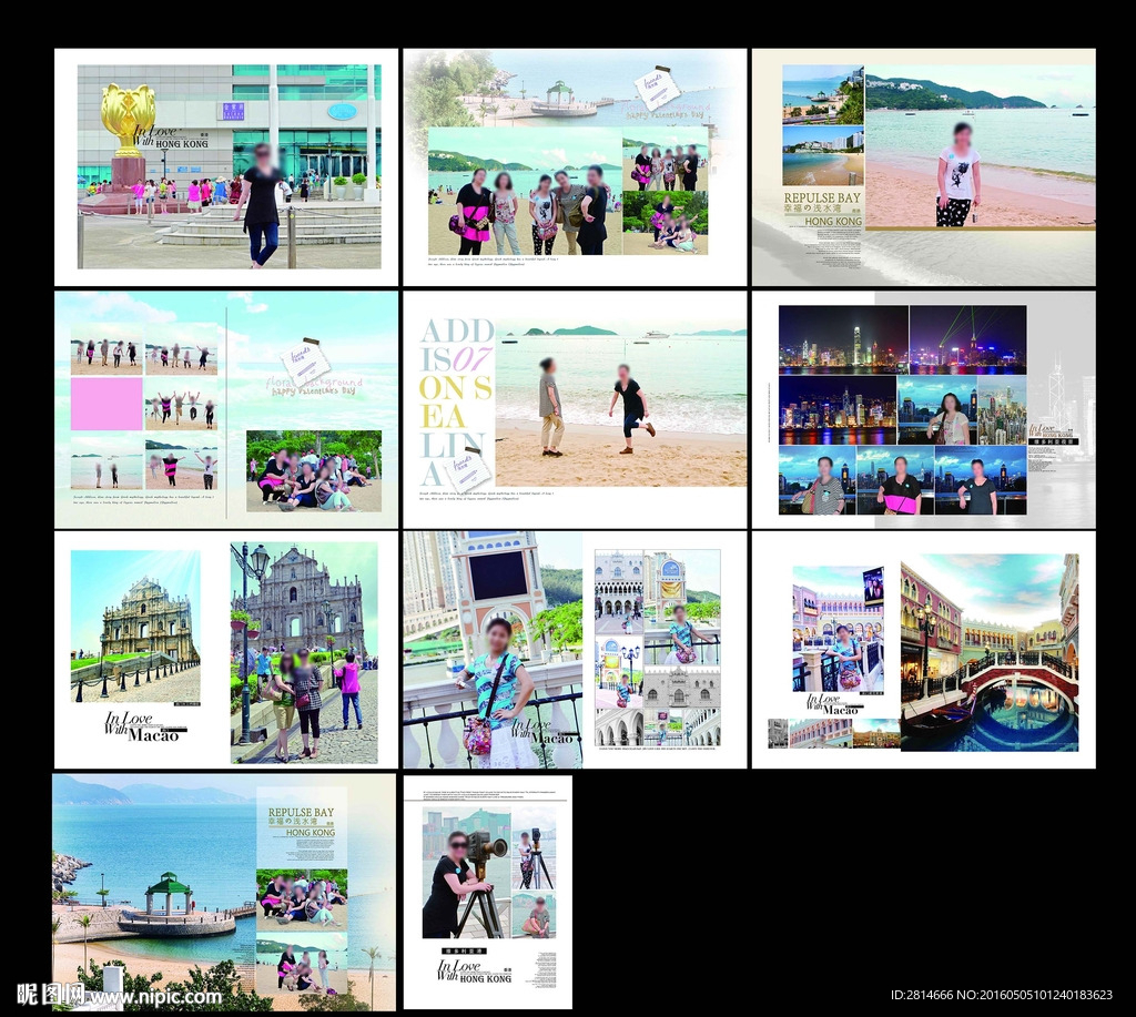 旅游相册 画册（相册内无人物）