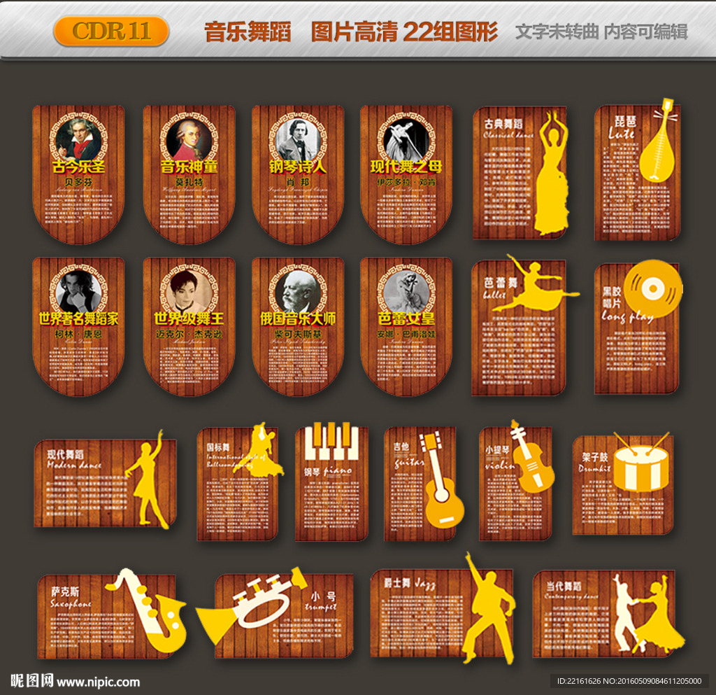 音乐舞蹈展板