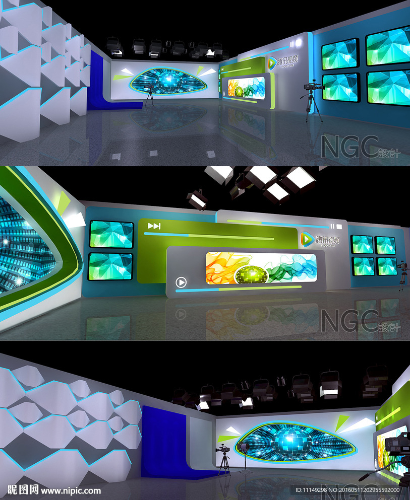 时尚 科技 演播厅 演播室