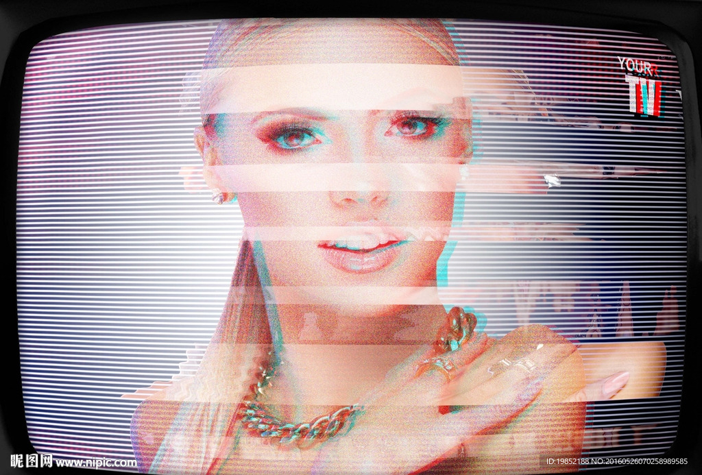 复古怀旧电视机照片特效