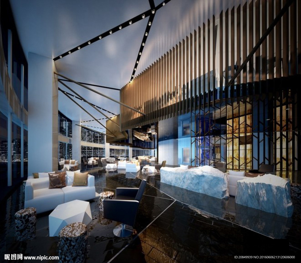 前台大堂室内场景