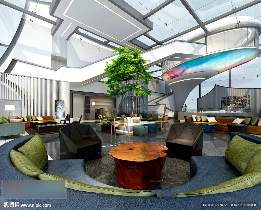 售楼大厅 动画 洽谈区