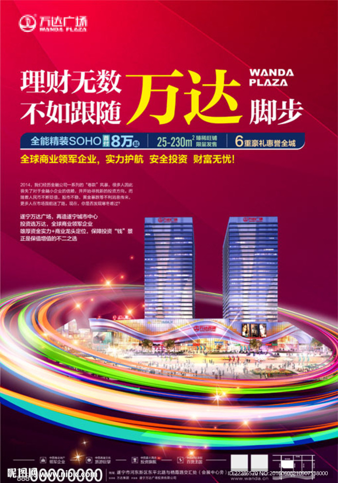 万达地产商业海报