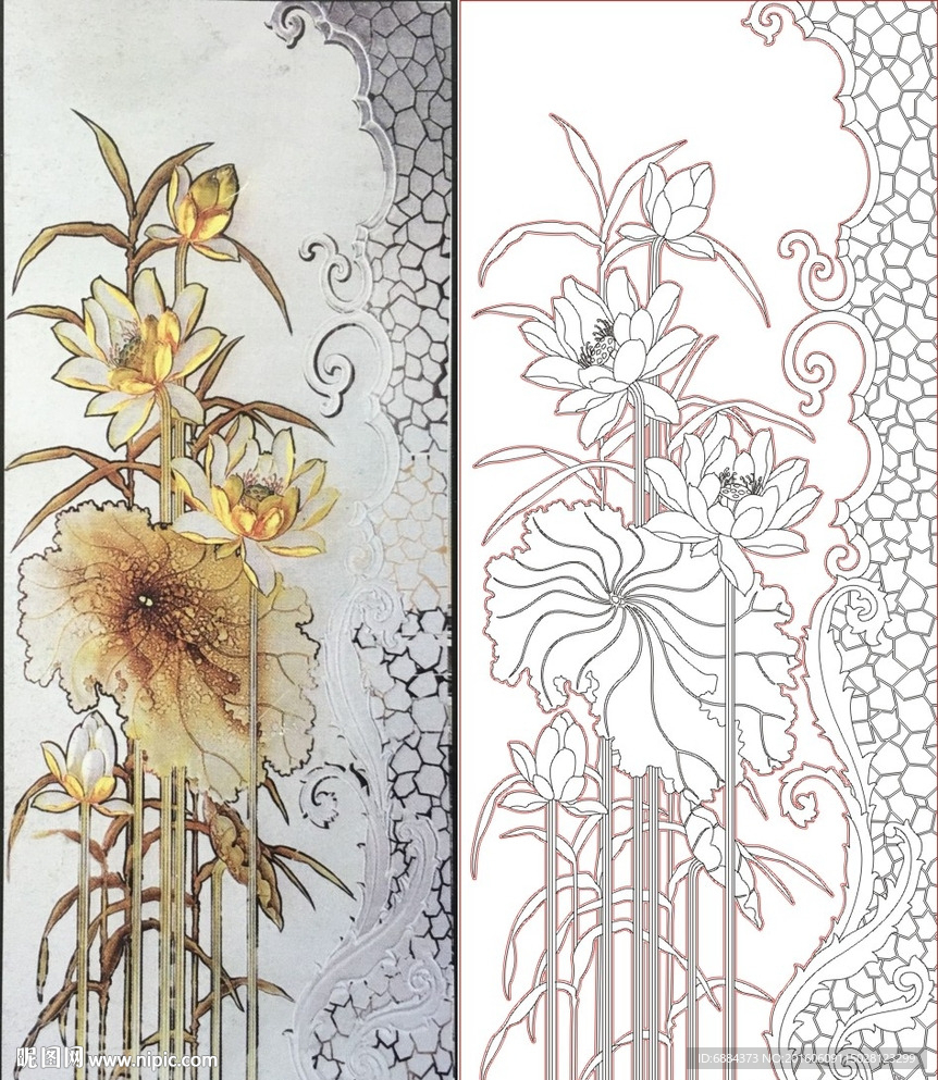 荷花 莲花 欧式花