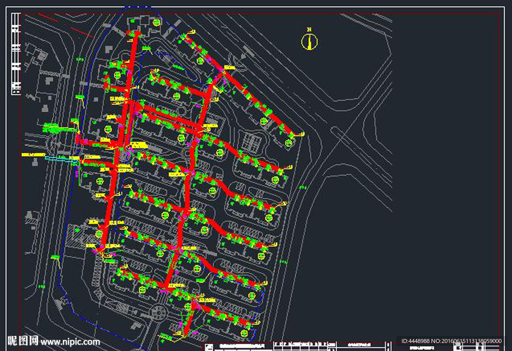 袁河御景燃气变更竣工图