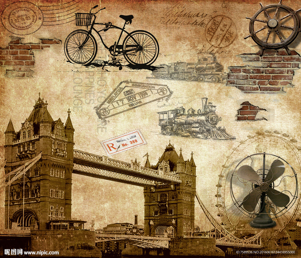 青春岁月怀旧酒吧背景