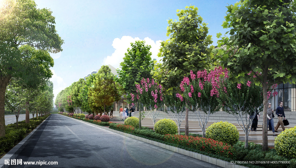 纺织路道路标准段