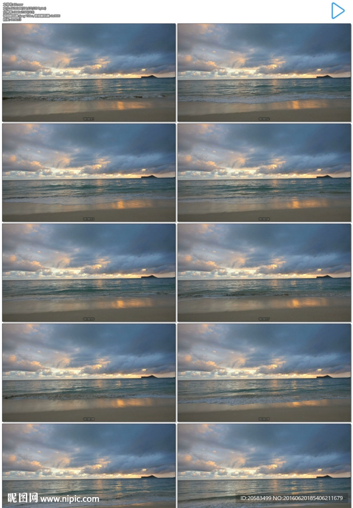 4K夏威夷美丽的大海海岸