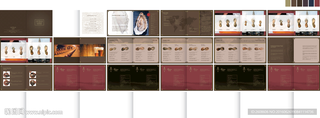 海鲜生蚝画册