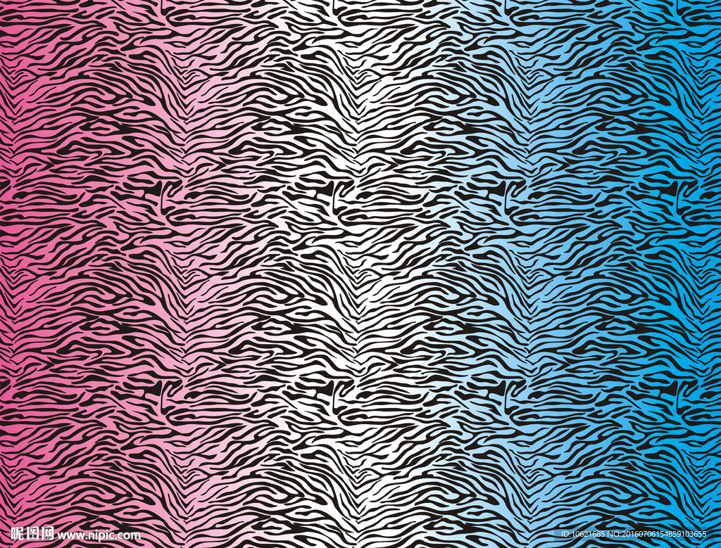 单色纹 斑马纹 矢量