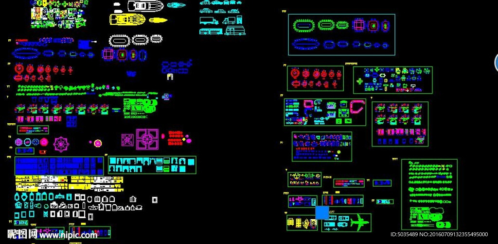 室内设计平面图模块