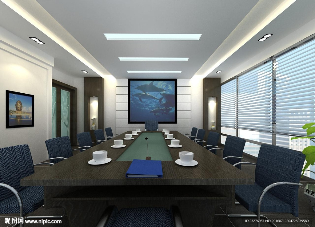 会议室设计效果3D模型