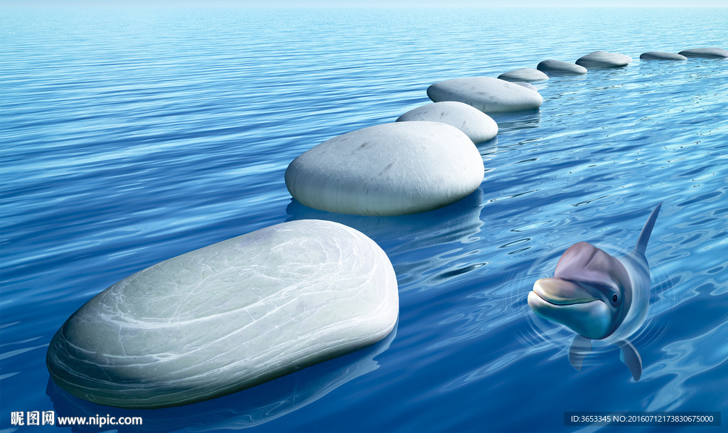 海洋石桥高清地画