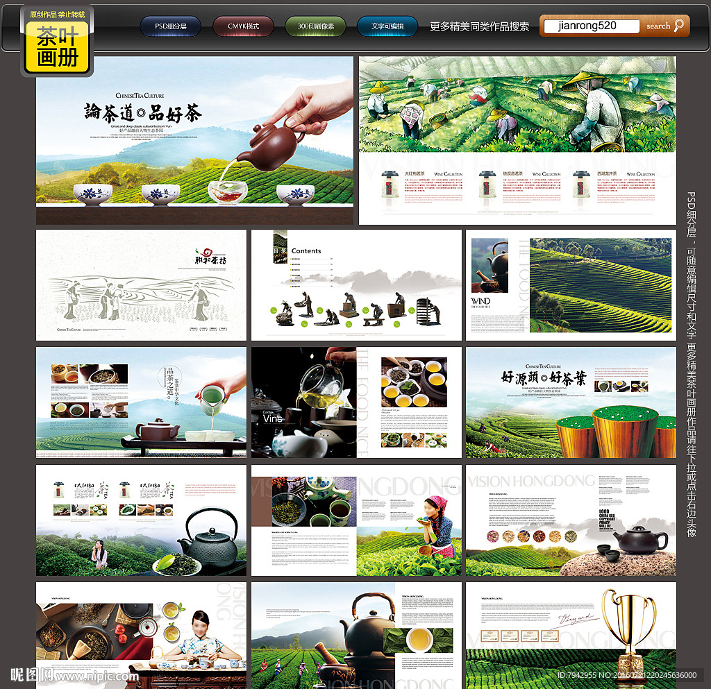 茶叶画册