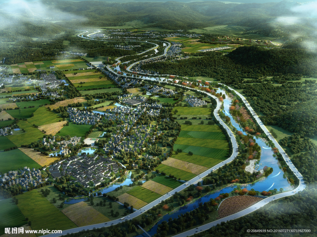 大鸟瞰生态园林