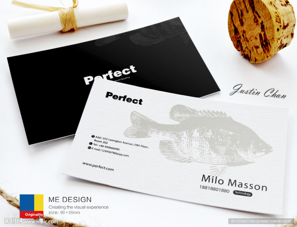 海鲜名片 高档名片
