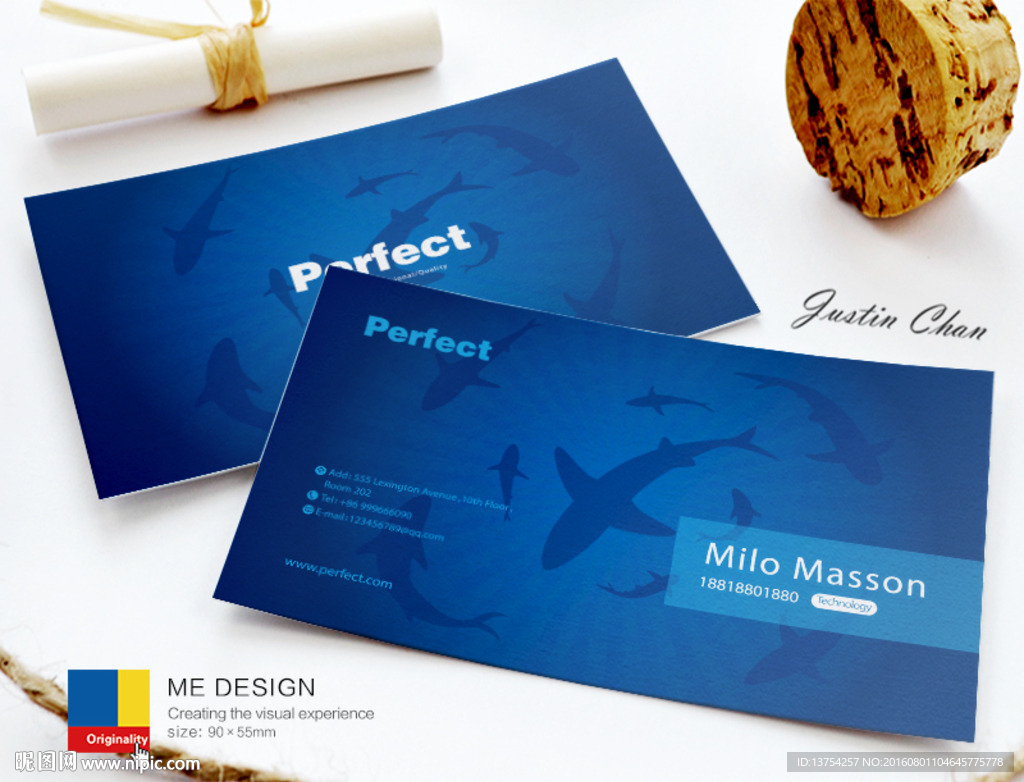海鲜名片 高档名片